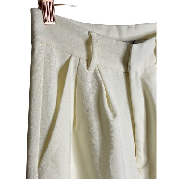 Revolve Nonchalant Label Pilar Pant Trouser Slim Fit Soft Cream White X-Small - Picture 10 of 14